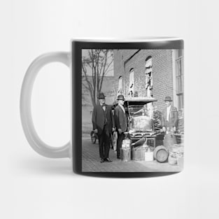 Police With Confiscated Still, 1922. Vintage Photo Mug